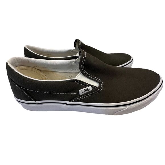 Vans Classic Slip-On Canvas Sneaker Charcoal Size 10.5 main image 5